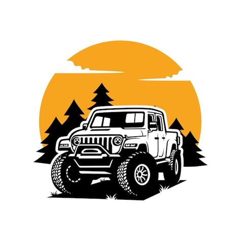 Off Road Stickers, Offroad Stickers, Freepik Vector Free, 4x4 Logo, Outdoors Logo Design, Road Illustration, Custom Car Stickers, Jeep Logo, Road Logo