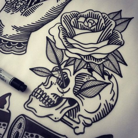 School Drawings, Tattoo Flowers, Tattoo Trend, Flash Sheet, Text Tattoo, Sketch Tattoo, Mandala Tattoo Design, Skull Wallpaper, Tattoo Flash Art