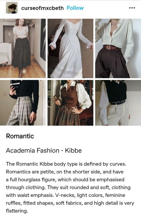 Kibbe Romantic Dark Academia, Light Academia Date Outfit, Romantic Academia Fashion, Academia Aesthetic Outfit Summer, Romantic Academia Aesthetic Outfit, Feminine Academia, Romantic Academia Outfits, Academia Summer Outfit, Academia Aesthetic Fashion