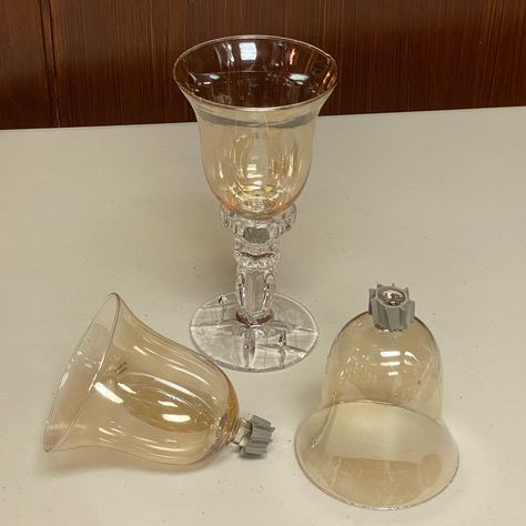 Exclusively By Home Interiors And Gifts - Retired Are 3 Glass Cups Fit In Standard Candlesticks Dimensions 4.5 4" Diameter Can Use A Tea Light Candle Or Votive Candle New, Without Original Box Son 3 Copas De Vidrio Patrn Milano Color Mbar Copas Para Candeleros Con Esa Entrada. El Candelero Mostrado No Se Incluye Repurposed Light Globes, Amber Glass Candle, Small Candle Jars, Candle Globes, Light Globes, Snowman Candle Holder, Fall Candle Holders, Mosaic Candle Holders, Mosaic Candle