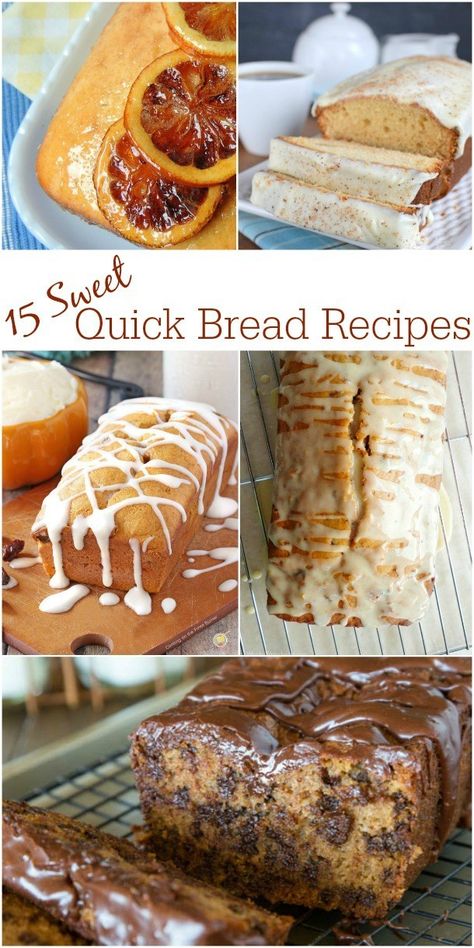 15 Sweet Quick Bread Recipes - WonkyWonderful Breakfast Quick Bread, Sweet Quick Bread, Recipes Unique, Breakfast Quick, Holiday Bread, Homemade Holiday Gifts, Dessert Breakfast, Loaf Recipes, Homemade Holiday