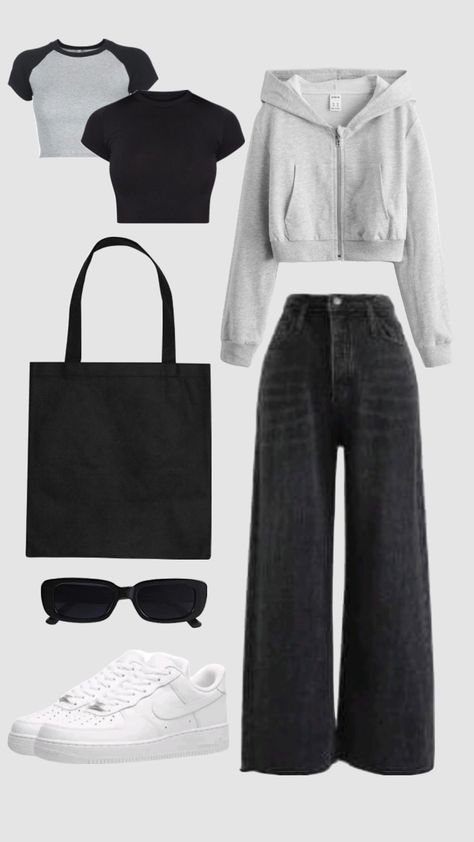 #shuffles #casualfit #fitinspo #outfitinspo Aesthetic Outfits With Black Jeans, Black Flared Jeans Outfit, Winter Outfits Dinner, Outfit Ideas For School Fall, Shuffles Outfits, Tomboy Girls, Digital Marketing Manager, Outfit Layout, Hijabi Outfits Casual