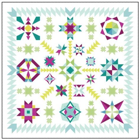 May is for Makers 2017 | quiltingisinmyblood | Bloglovin’ Star Sampler Quilt, Basic Quilt, Quilt Modernen, Medallion Quilt, Sampler Quilts, Fabric Kit, Sampler Quilt, Modern Quilt Patterns, Star Quilts