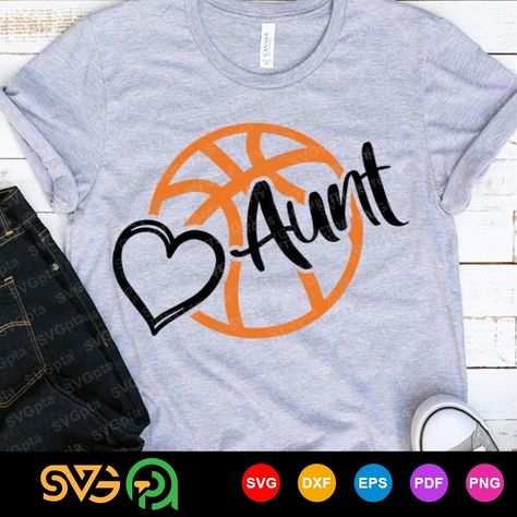 Basketball Shirt Designs, Basketball Heart, Basketball T Shirt Designs, Clipart Silhouette, Cheer Quotes, Basketball Shirts, Heart Svg, Quote Svg, Silhouette Cricut