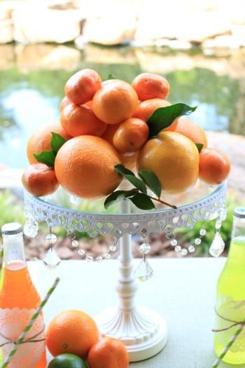 Citrus Centerpieces, Fruit Centerpieces, Fruit Wedding, Citrus Wedding, Orange Baby Shower, Orange Party, Spring Florals, Orange Wedding, Delicious Fruit