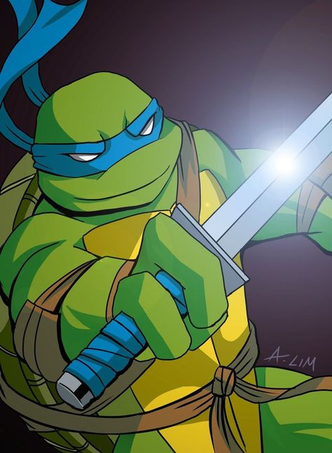 Teenage Mutant Ninja Turtles Leonardo | Leonardo (Teenage Mutant Ninja Turtles) ~ All Thing's 80's and 90's! Leonardo Fanart, Ninja Turtle Leonardo, Leonardo Teenage Mutant Ninja Turtles, Ninja Turtle Drawing, Tmnt 2014, Teenage Mutant Ninja Turtles Leonardo, Ninja Turtles Leonardo, Tmnt Leonardo, Tmnt 2003