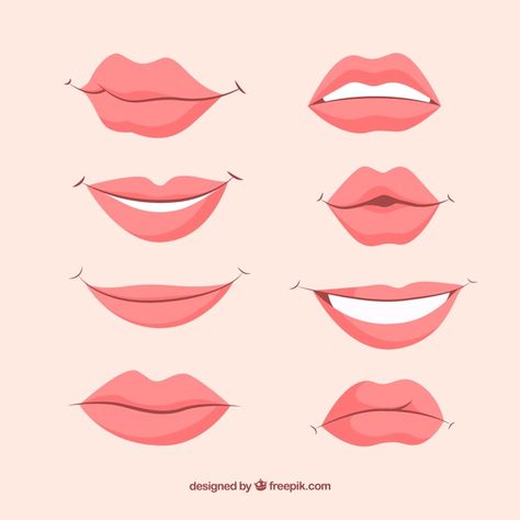 Beautiful lips set Free Vector | Free Vector #Freepik #freevector #smile #lips #mouth #lipstick Cute Smile Drawing, Lips Smiling, Lips Illustration, Cartoon Mouths, Homemade Mouthwash, Maluchy Montessori, Female Lips, Smile Drawing, Mouth Drawing