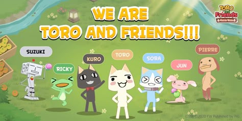 Sora Toro And Friends, Inoue Toro, Toro Inoue And Friends, Sony Cat, Toro And Friends, Toro And Kuro, Toro Cat, Toro Inoue, Cat Icon