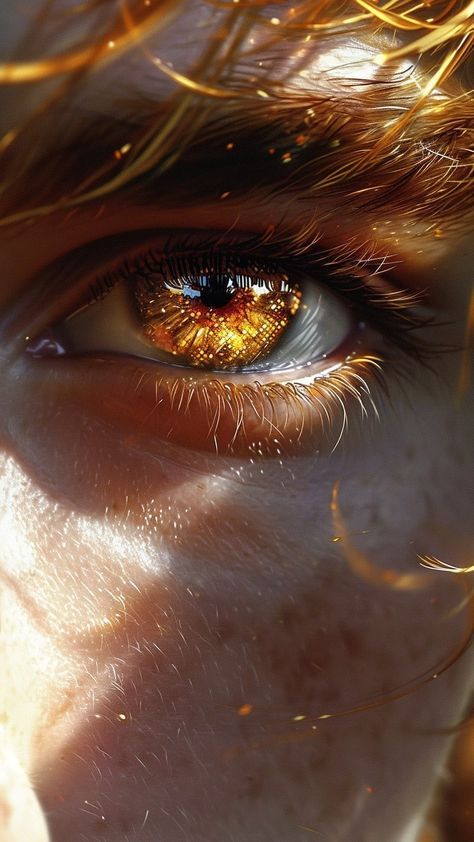 Eye Close Up, Golden Eyes, Magic Aesthetic, Digital Portrait Art, Aesthetic Eyes, Foto Poses, Gold Eyes, Fantasy Aesthetic, 판타지 아트