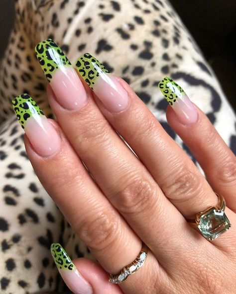 Cheetah Print Nails, Angel Nails, Leopard Nails, Fire Nails, Nail Art Summer, Nail Inspiration, Pretty Acrylic Nails, Short Acrylic Nails, French Manicure