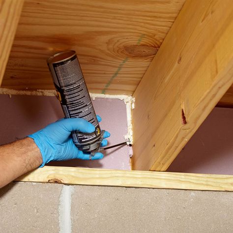 Crawlspaces Expanding Foam Insulation, Diy Insulation, Rigid Insulation, Blown In Insulation, Expanding Foam, Home Insulation, Energy Saving Tips, Attic Renovation, Door Upgrade