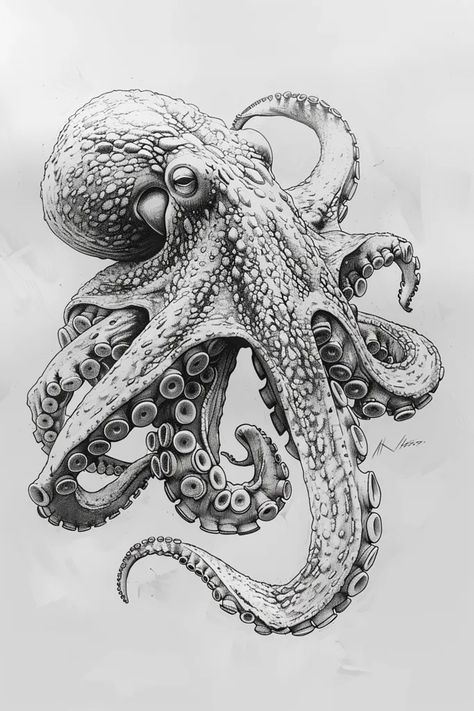 ->> more details in ai-img-gen.com Octopus Art Drawing, Octopus Sketch, Kraken Art, Ocean Tattoo, Octopus Drawing, Octopus Tattoo Design, Octopus Tattoos, Ocean Tattoos, Octopus Design