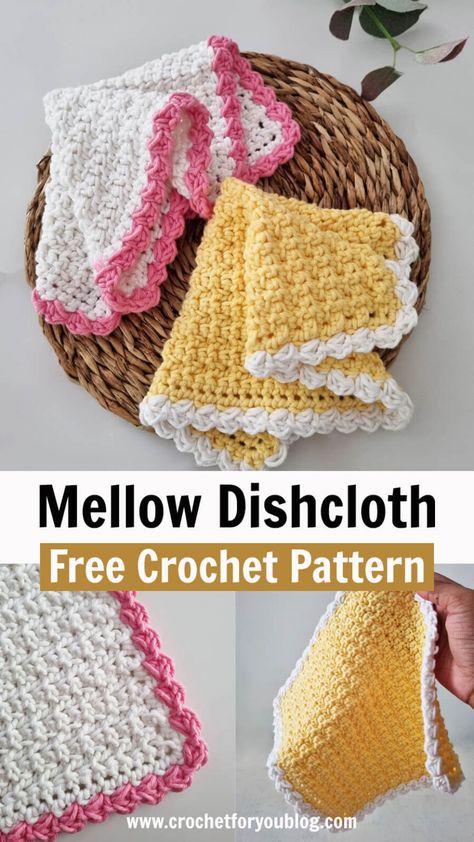 Crochet Cup Coaster, Crochet Washcloth Free, Crochet Dish Cloth Free Pattern, Crochet Washcloths, Towel Toppers, Crochet Washcloth Pattern, Kitchen Crochet, Artisan Breads, Elegant Crochet