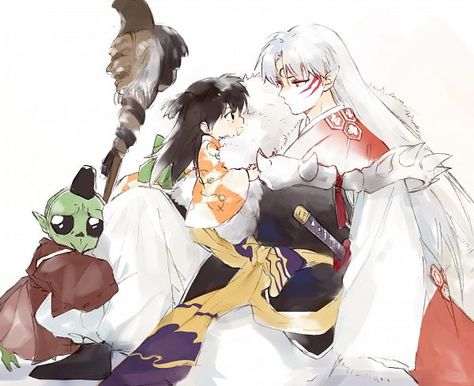 InuYasha (1695x1382 500 kB.) Rin And Sesshomaru, Seshomaru Y Rin, Inuyasha And Sesshomaru, Inuyasha Fan Art, Arte Sailor Moon, Kagome Higurashi, Inuyasha, Manga Comics, Digimon