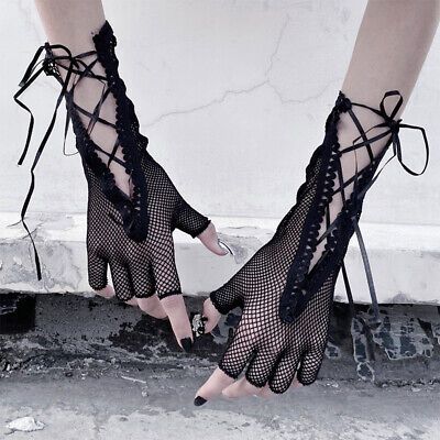 Great shopping ideas for Women Mesh Lace Stretch Fingerless Short Gloves Steampunk Gothic Fancy Dress _A, Womens Accessories Edgy Gloves, Emo Gloves, Glamour Gloves, Steampunk Gloves, Harajuku Street Style, Fishnet Gloves, Harajuku Punk, Mesh Gloves, Mode Punk