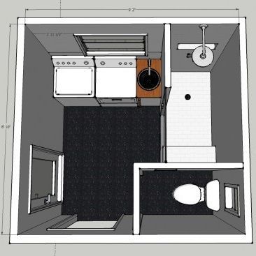 The Value of a Bathroom Addition - Hatchett Design/Remodel Laundry With Shower Layout, Small Bathroom Laundry Combo Layout Floor Plans, Small Toilet With Laundry Area, Small Utility Room With Shower And Toilet, Separate Toilet And Shower Room Small, Laundry Shower Room Ideas, Washing Machine Area Ideas In Bathroom, Wc And Laundry Room, Laundry Room Bathroom Combo Utility Sink