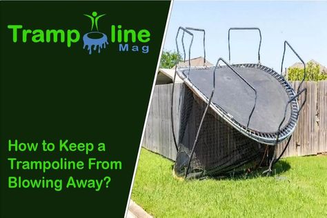 How to keep a trampoline from blowing away? You can opt from sandbags, anchor kits, or wind skates. All methods explained with pros and cons. Spring Free Trampoline, Trampoline Pad, In Ground Trampoline, Sand And Gravel, Trampolines, Pros And Cons, Kids Safe, Outdoor Storage Box, Fun Activities