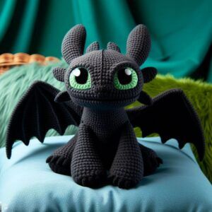 Toothless Amigurumi, Toothless Pattern, Crochet Toothless, All Crafts, Cute And Cuddly, Crochet Dragon, Red Yarn, Dragon Pattern, Quick Crochet