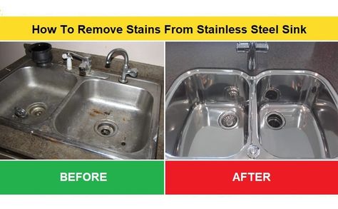 Refinish Stainless Steel Sink, Homemade Stainless Steel Sink Cleaner, Restore Stainless Steel Sink, How To Get Dents Out Of Stainless Steel, Polish Stainless Steel Sink, Stainless Steel Sink Cleaner, How To Remove Rust From Stainless Steel Sink, Cleaning Sink Drains, Remove Yellow Stains