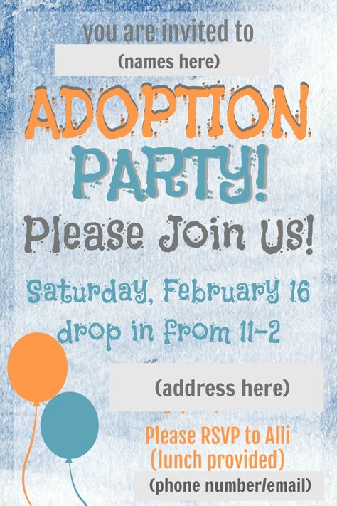 Adoption Party Ideas, Yay Balloons, Chick Fil A Nuggets, Adoption Shower, Us Forever, Sister And Brother, Adoption Party, Foster To Adopt, Bible Verse Signs