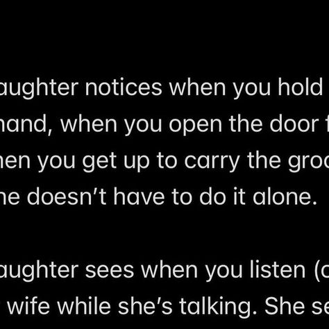 Dr. John Delony on Instagram: "Dads: your daughters are watching every single thing you do.

Act like it.

Because how you treat your wife and other women in your life will directly inform your daughter about her own value and worth.

Do this one right.

How can you best love and honor your daughter? Treat every woman you come into contact with with the utmost dignity and respect. Always.

And this begins with her mom.

Delony" John Delony, Other Woman, Best Love, Treat Yourself, Every Woman, How Can, Acting, Parenting, Quotes