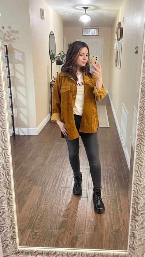 🌿Corduroy shirt jacket 🌿Size Reference🌿 T-shirt: Medium Shirt Jacket: Medium Denim: Boots: 6 . . . . 🌿 #corduroyshirtjacket 🌿 #madewell 🌿 #joesjeans 🌿 #combatboots Follow my shop @victoria_carden on the @shop.LTK app to shop this post and get my exclusive app-only content! #liketkit #LTKworkwear #LTKstyletip @shop.ltk https://liketk.it/3xreK Corduroy Shirt Jacket, Corduroy Shacket, Corduroy Shirt, Denim Boots, Joes Jeans, Shirt Outfit, Shirt Jacket, Combat Boots, Madewell