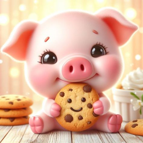 Piglet Cartoon, Leo August, Pretty Flowers Photography, Pigs Eating, Pig Crafts, Pig Drawing, Cute Piglets, Baby Animal Drawings