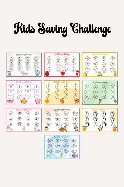 Saving Money Chart, Saving Tracker, Money Chart, Savings Challenge Printable, Saving Challenges, Financial Responsibility, Unique Calendar, Saving Challenge, Money Saving Challenge