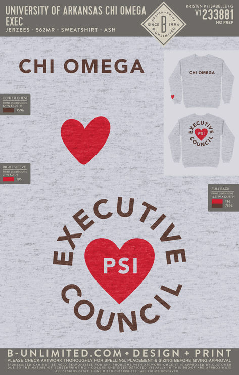 Sorority Exec Board Sweatshirts, Sorority Profile Picture Ideas, Sorority Exec Sweatshirts, Panhellenic Recruitment Shirts, Sorority Exec Merch, Cute Sorority Merch, Sorority Apparel Ideas, Sorority Merch Ideas, Leadership Shirts