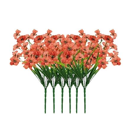 6PC Artificial Flowers Bouquet Decoration Bridal Wedding Flower Real Latex Home Artificial Flowers Set Features: 6PC Artificial flowers, well made and vibrantly colored, looks real-like Give you the sense of the beauty and a good feeling in a day Ideal for placing in a vase, filling of centerpieces or home wedding decoration So beautiful artificial flowers,looks real-like,bring more nice atmosphere for your home,wedding,coffee shop and other place. You can place it in a unique and beautiful vase Front Porch Flower Pots, Flower Header, Bridal Wedding Flowers, Wedding Coffee, Bouquet Decoration, Flowers With Leaves, Fake Hydrangeas, Porch Flowers, Flower Shapes