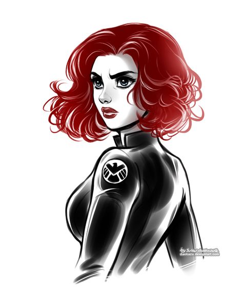 Art by Daekazu: Something more graphic and more minimalist. :] I'm thinking about series like that. ;] You will find her also on my Instagram My Tumblr My Facebook Account Marvel Siblings, Miss Hulk, Black Widow Winter Soldier, Black Widow Avengers, Drawing Challenges, Natalia Romanova, Poster Baby, Black Widow Natasha, Marvel Drawings