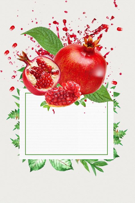 Creative Hand Drawn Pomegranate Cooked Fruit Background Background Yalda Night, Pomegranate Logo, Pomegranate Background, Fruit Advertisement, Pomegranate Pictures, Pomegranate Poster, Cooked Fruit, Peppa Pig Invitations, Candle Logo Design