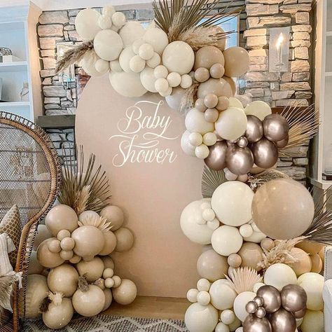 White Sand Balloons Garland Arch Kit Beige Party Decorations with Brown Double-layer Latex Balloons for Happy Birthday Dusty Boho Neutral Bridal Shower Wedding Baby Shower Theme Party Backdrop : Amazon.ca: Health & Personal Care Baby Shower Party Themes, Deco Ballon, Pastel Balloons, White Balloons, Arch Kit, Boho Baby Shower, Balloon Decorations Party, Baby Shower Theme, Balloon Arch