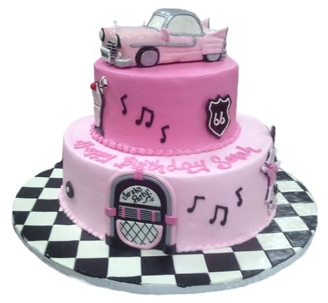 cadillac pink cake Leaving Cake, Grease Movie, Race Car Birthday Party, Car Theme, Race Car Birthday, Car Birthday, Car Cake, Car Themes, Cars Birthday Parties