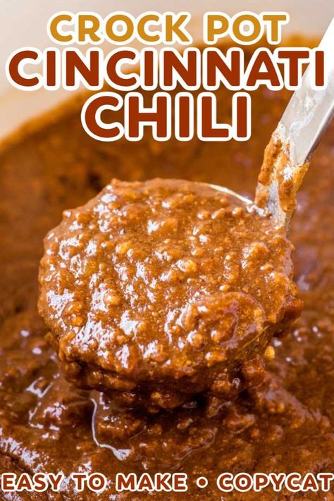 Cincinnati Chili Recipe, Cincinnati Style Chili, Low Carb Taco, Skyline Chili, Cincinnati Chili, Best Chili Recipe, Chili Recipe Crockpot, Crockpot Chili, Chilli Recipes