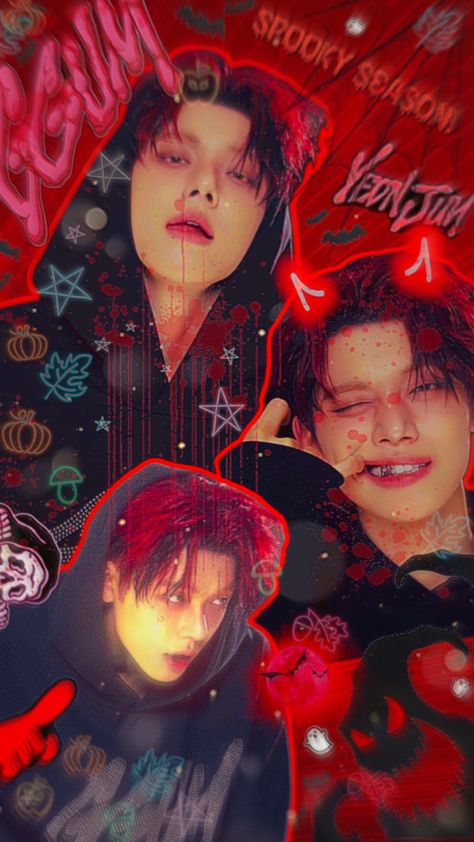 17 days till halloween!!! 🎃 #yeonjun #ggum #halloween #spooky #spooky #october #txt #redaesthetic #kpop #wallpaper Txt Halloween, Kpop Halloween, Vminkook Cute Pics, Days Till Halloween, Spooky October, Spooky Spooky, 17 Day, Halloween Spooky, Red Aesthetic