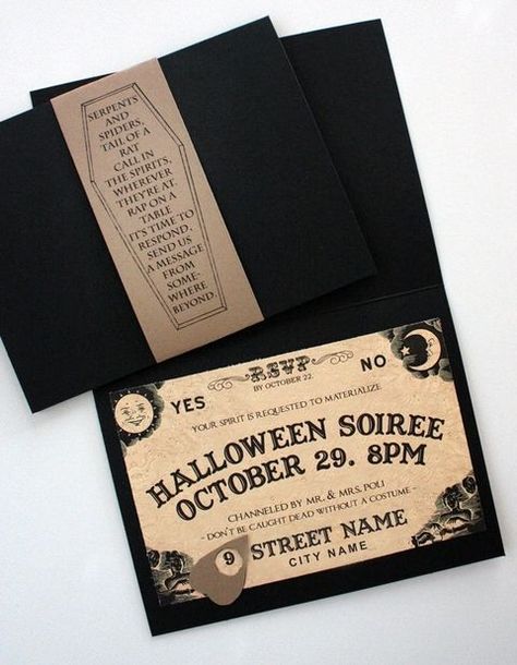 Halloween Invitaciones, Soirée Halloween, Imprimibles Halloween, Happy Halloween Banner, Halloween Themed Wedding, Carte Halloween, Fröhliches Halloween, Spirit Board, Halloween Tattoo