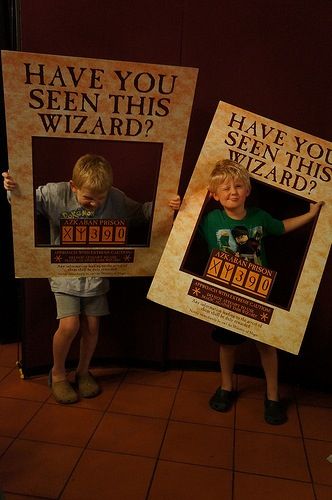 Two young Harry and the Potters concert-goers at the Bookmans photo booth. July 19, 2012. Harry Potter Motto Party, Harry Potter Weihnachten, Harry Potter Day, Hogwarts Party, Harry Potter Theme Birthday, Harry Potter Halloween Party, Cumpleaños Harry Potter, Harry Potter Bday, Harry Potter Classroom