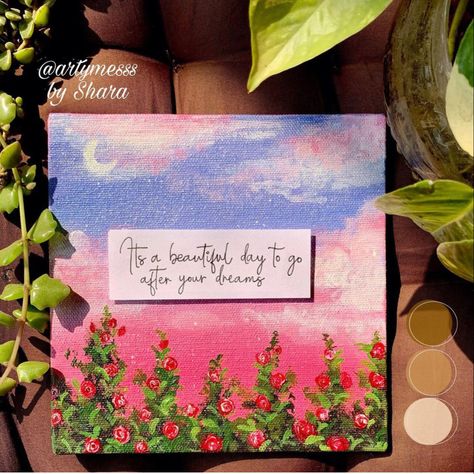 Pastel Canvas Painting, Canvas Painting Floral, Rose Field, Canvas Painting Acrylic, Canvas Landscape Painting, Painting Board, Mouse Wallpaper, Painting Pastel, Field Painting