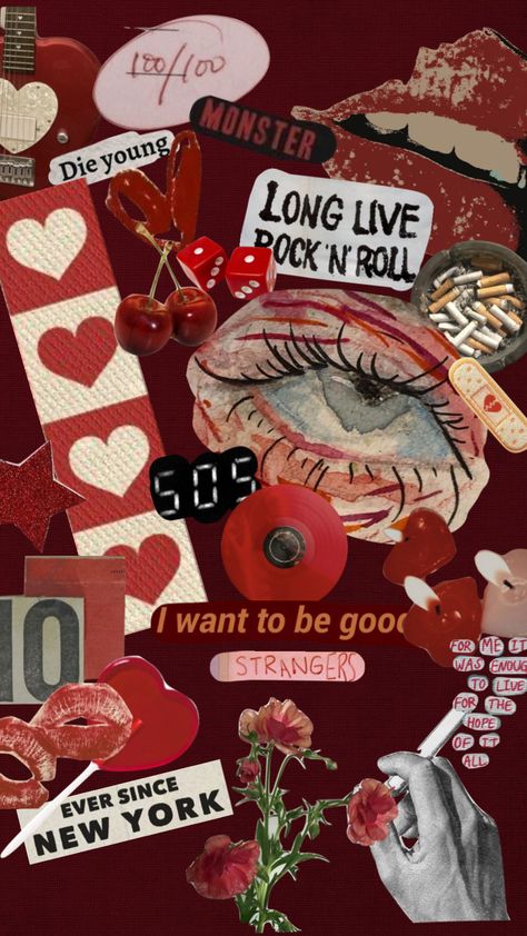 Rockstar Girlfriend Lockscreen, Rockstar Collage, Rockstar Girlfriend Wallpaper, Rockstar Girlfriend Aesthetic Wallpaper, Rockstar Stickers, Rockstar Aesthetic Wallpaper, Rocker Girl Aesthetic, Eden Core, Rockstar's Girlfriend