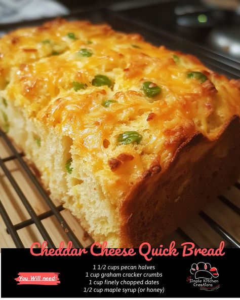 "Looking for a delicious and easy bread recipe? Try this mouthwatering Cheddar Cheese Quick Bread! Perfect for breakfast, lunch, or as a side dish. Check out the recipe on our Pinterest board now! #cheddar #cheese #quickbread #recipe #baking" Cheese Quick Bread Recipes, Cheddar Cheese Quick Bread, Cheddar Cheese Bread Recipe, Cheese Quick Bread, Cheddar Bread Recipe, Easy Bread Recipe, Cheese Bread Recipe, How To Store Bread, Turkey Breast Recipe