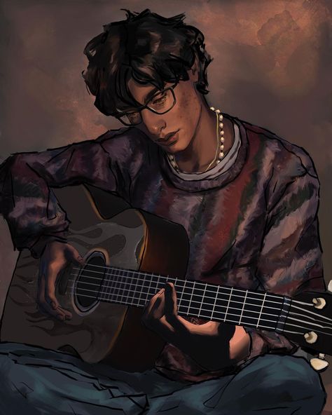 James Potter, A Drawing, Guitar, Tumblr, Instagram, Art