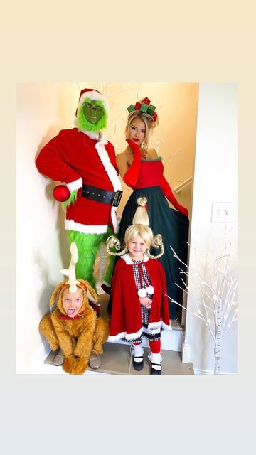 Mexican Halloween Costume, Grinch Halloween, Diy Christmas Pictures, Max Costume, Macy Blackwell, Grinch Costumes, Mexican Halloween, Sibling Costume, The Grinch Movie