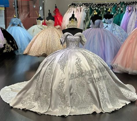 196.27US $ 15% OFF|Queen Quinceanera Dresses Silver Strapless Ice Queen Glitter Embroidered Applique Chapel Style Vestidos De 15 Quinceañera 2024| |   - AliExpress Quinceanera Dresses Sliver, Gray Quinceanera Theme, Quinceanera Dresses Silver, Silver Quince Dress, Silver Quince Dresses, Grey Quinceanera Dresses, Silver Quinceanera Dresses, Quince Stuff, Quinceanera Themes Dresses