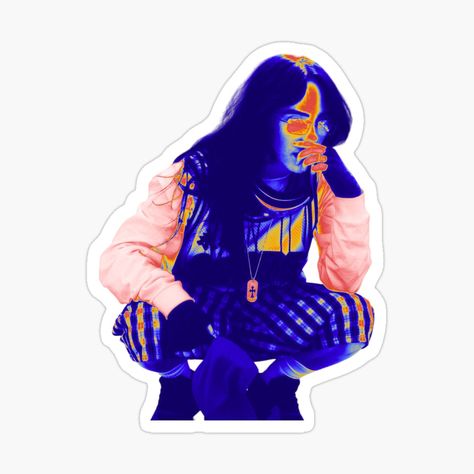 Get my art printed on awesome products. Support me at Redbubble #RBandME: https://www.redbubble.com/i/sticker/BILLIE-EILISH-gradient-by-hteshop/164295103.JCQM3?asc=u Billie Eilish Stickers Printable, Scrapbook Book, Cute Phone, Unique Sticker, Scrapbook Journal, Printable Stickers, Billie Eilish, Taylor Swift, My Art