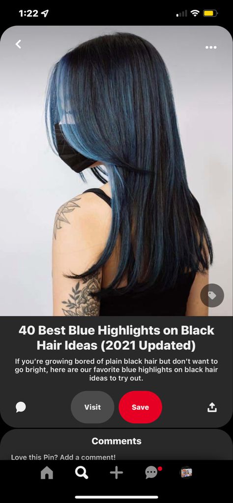 Ashy Blue Highlights, Dark Blue Hair With Light Blue Money Piece, Dark Blue Hair With Money Piece, Blue Babylights Hair, Dark Blue Money Piece Hair, Blue Highlights In Brown Hair Short, Dark Blue Highlights In Black Hair, Black And Light Blue Hair, Dark Hair With Blue Highlights