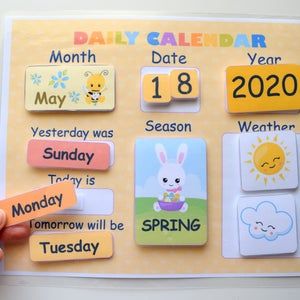 Class Calendar Ideas, Morning Board Preschool, Seasons Montessori, Make Calendar, Montessori Mom, Montessori Calendar, Homeschool Materials, Preschool Calendar, Homeschool Calendar