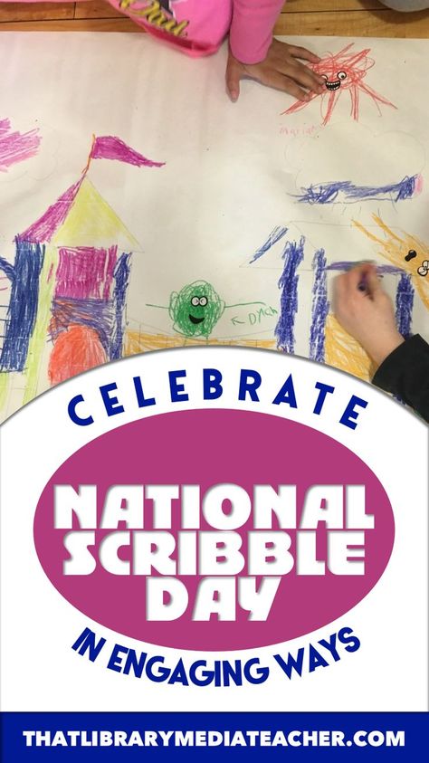 Great whole grade activity to celebrate National Scribble Day with grades K-2.  Based on the book I'm Not Just a Scribble by: Diane Alber. Scribble Day School Ideas, I'm Not Just A Scribble Activities, Scribble Day Quotes, Scribble Day Ideas, Not Just A Scribble, Scribble Day, Diane Alber, Homeschool Coop, Library Lesson Plans