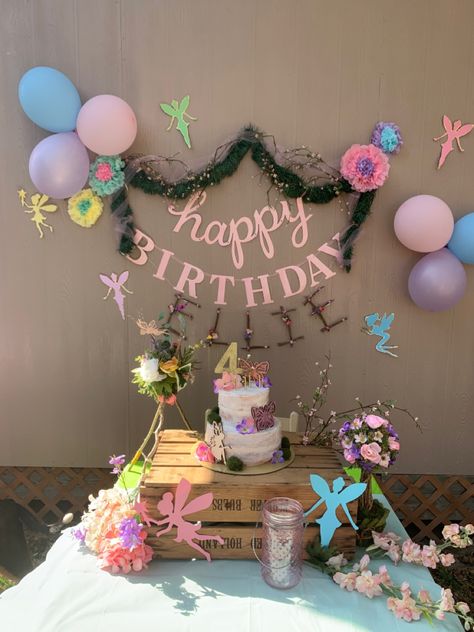 Fairy Birthday Party Decorations, Fair Garden, Fairy Garden Birthday, Fairy Birthday Cake, Garden Birthday Party, Birthday Party Idea, Fairy Garden Birthday Party, Garden Party Birthday, Fairy Birthday Party