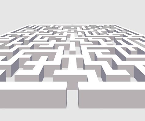 Complex 3D maze 3d Maze Drawing, Design A Maze, Maze Aesthetic, Maze Illustration, Mythical Garden, Hard Mazes, Maze Drawing, Maze Labyrinth, 3d Maze